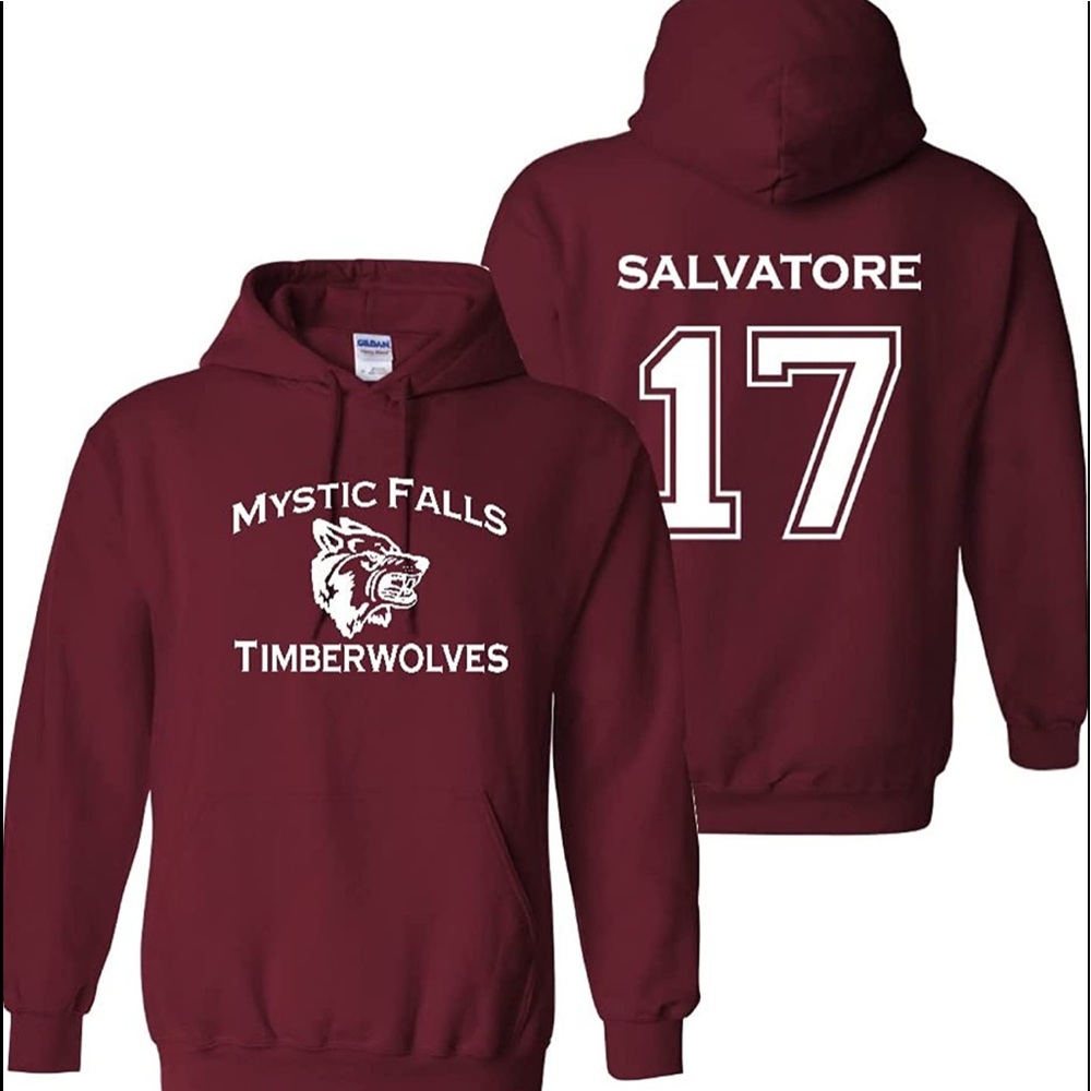 Mystic Falls Timberwolves The Vampire Diaries Stefan Salvatore Hoodie